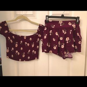 Two piece floral co-ord set